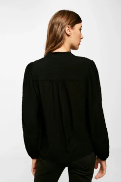 Women'secret Blusa Lace Negra 6 Women'secret Blusa Lace Negra -Women'secret Soldes Magasin P 679662001D1