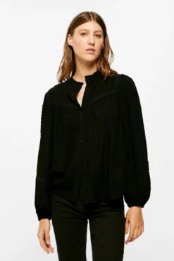 Women'secret Blusa Lace Negra