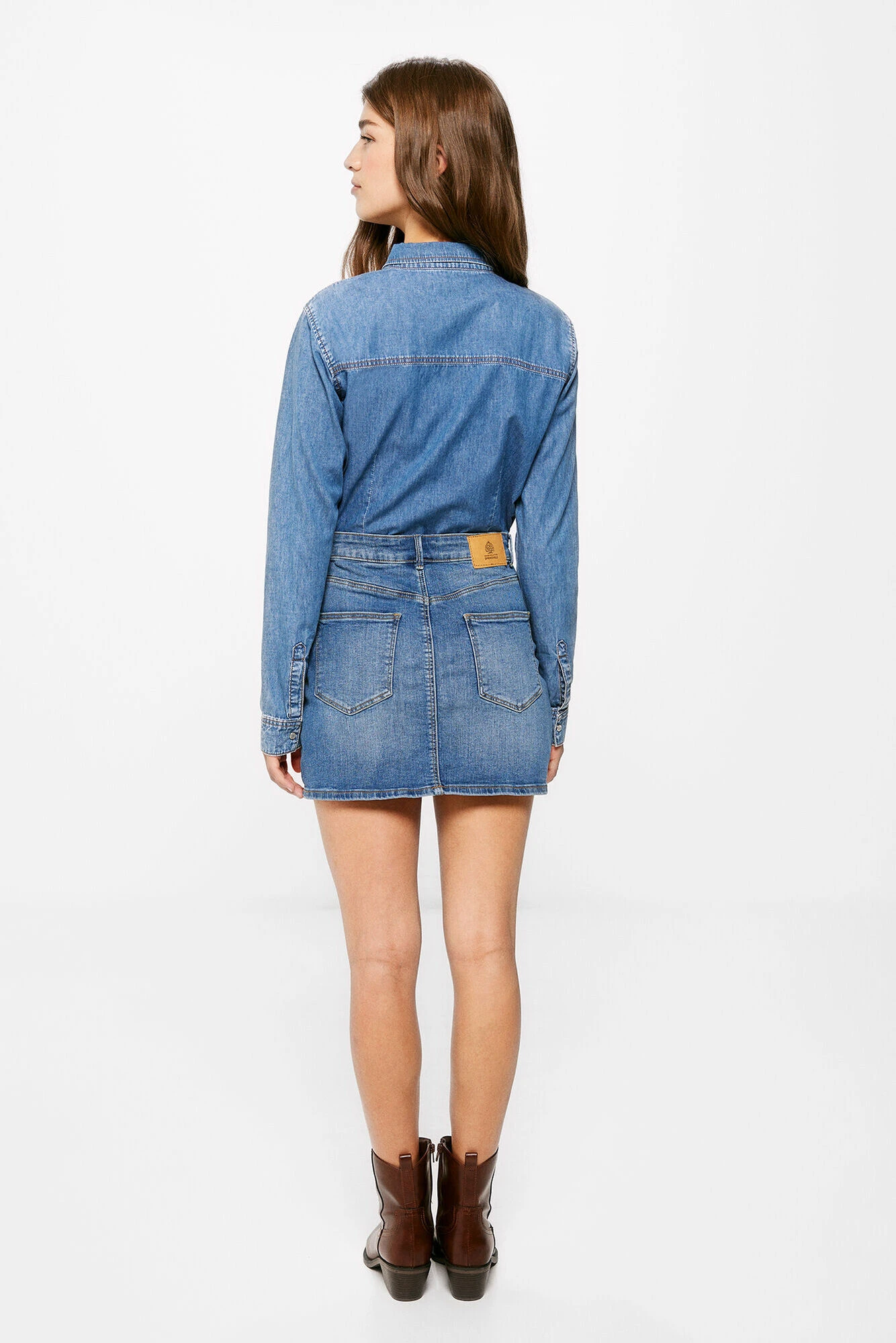 Women'secret Falda Vaquera Mini Lavado Sostenible 6 Women'secret Falda Vaquera Mini Lavado Sostenible – Image 6