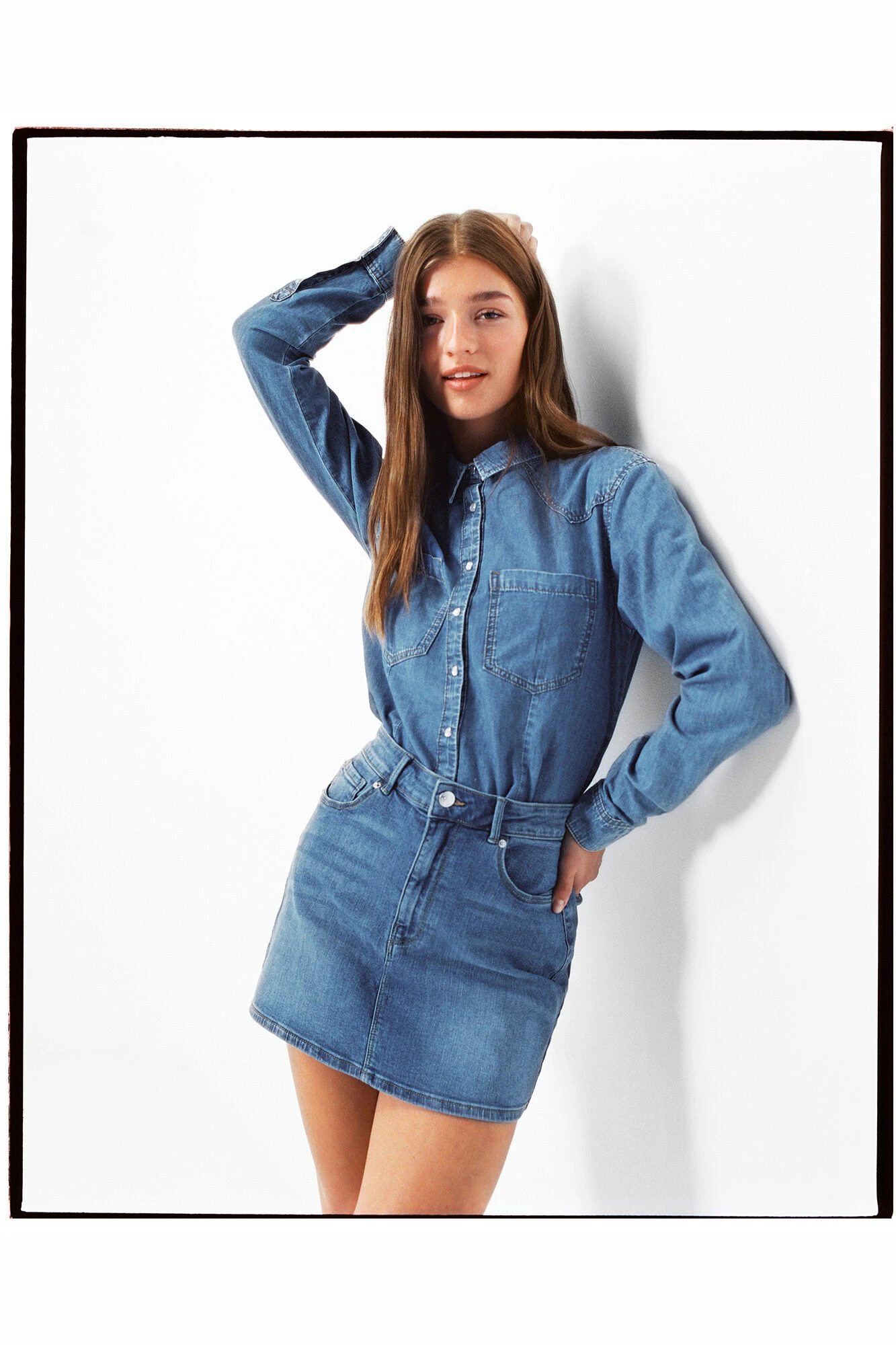 Women'secret Falda Vaquera Mini Lavado Sostenible 2 Women'secret Falda Vaquera Mini Lavado Sostenible – Image 2