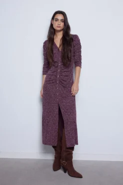 Women'secret Vestido Midi De Punto.