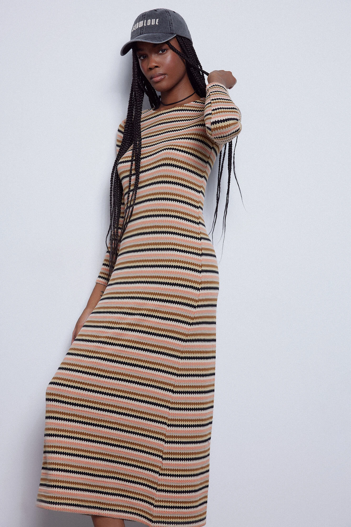 Women'secret Vestido De Punto Rayas 3 Women'secret Vestido De Punto Rayas – Image 3