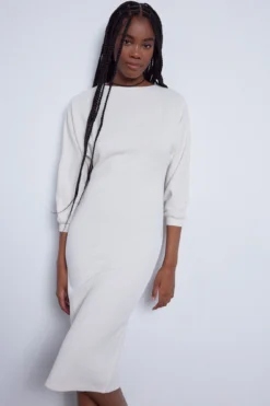 Women'secret Vestido De Punto Con Manga Murciélago