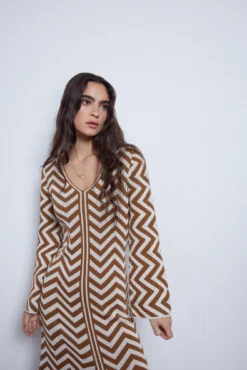 Women'secret Vestido Punto Zig Zag Bicolor -Women'secret Soldes Magasin P 689613556D4