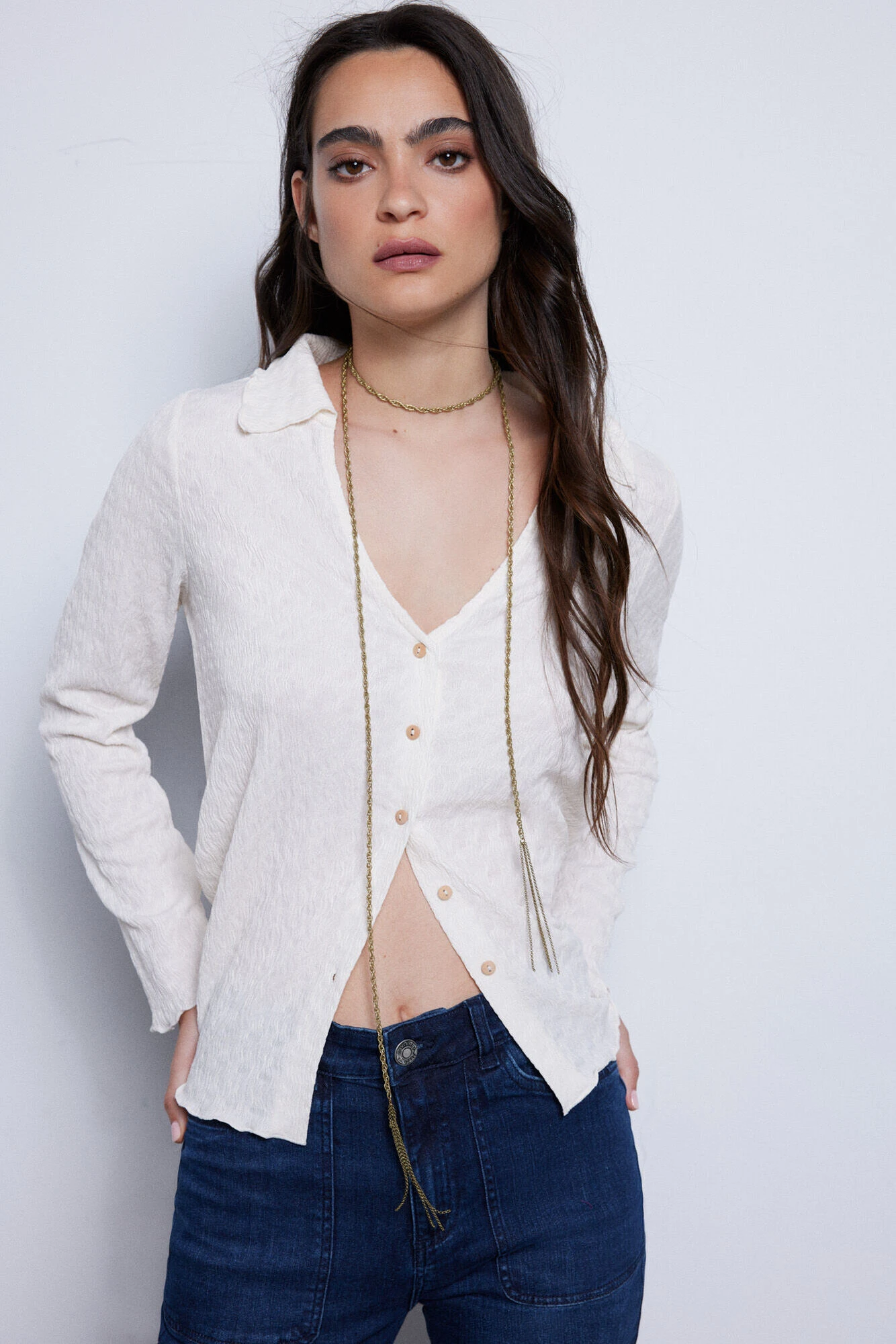 Women'secret Camisa De Punto Con Textura 4 Women'secret Camisa De Punto Con Textura – Image 4