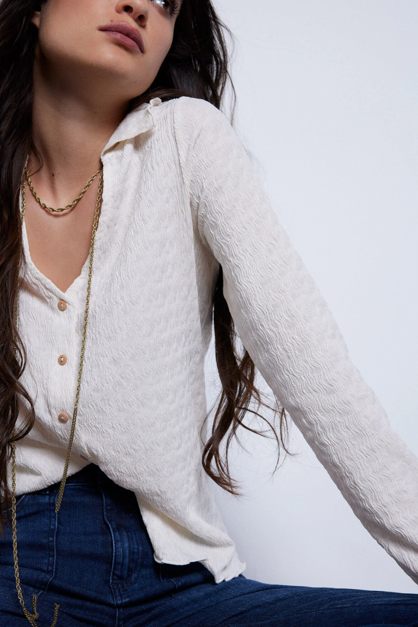 Women'secret Camisa De Punto Con Textura 7 Women'secret Camisa De Punto Con Textura – Image 7