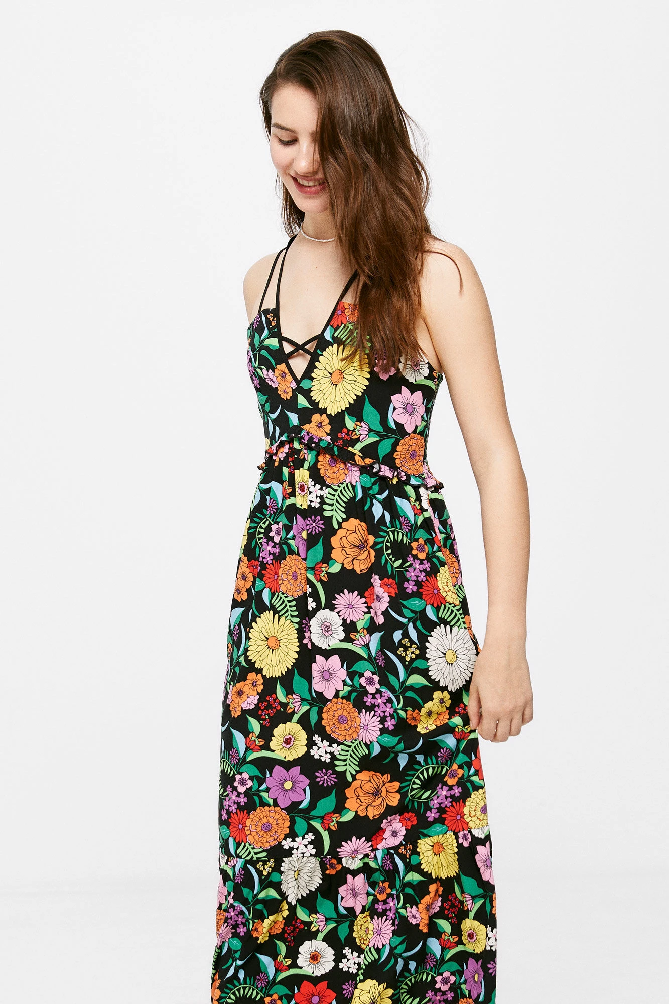 Women'secret Vestido Midi Tirantes Dobles 3 Women'secret Vestido Midi Tirantes Dobles – Image 3