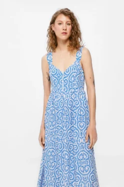 Women'secret Vestido Midi Cuerpo Corsetero