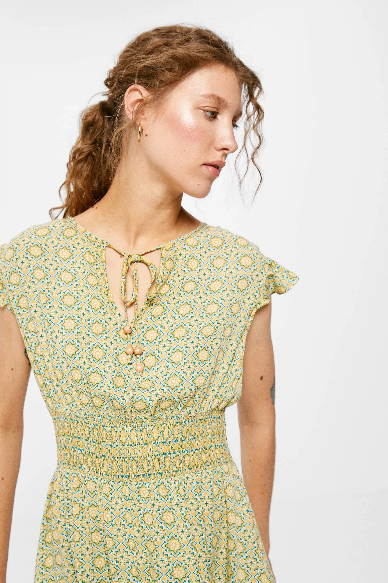 Women'secret Vestido Corto Nido De Abeja 2 Women'secret Vestido Corto Nido De Abeja – Image 2