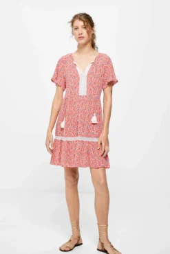 Women'secret Vestido Corto Cintas Lace