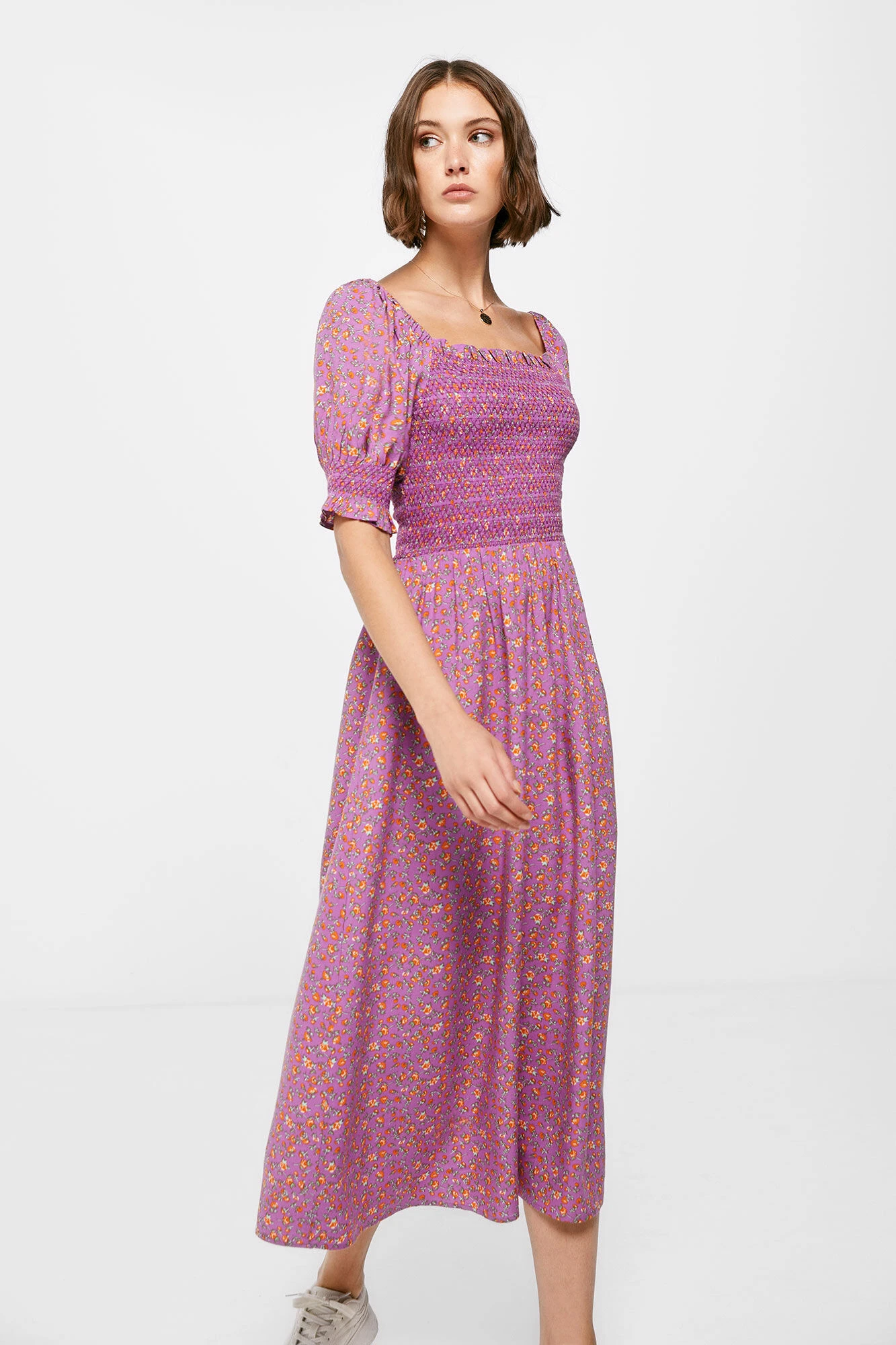 Women'secret Vestido Midi Nido De Abeja 1 Women'secret Vestido Midi Nido De Abeja