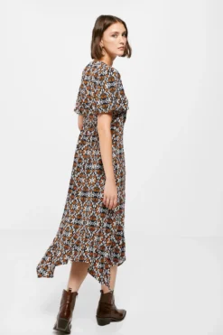 Women'secret Vestido Midi Estampado Picos -Women'secret Soldes Magasin P 795659611D3