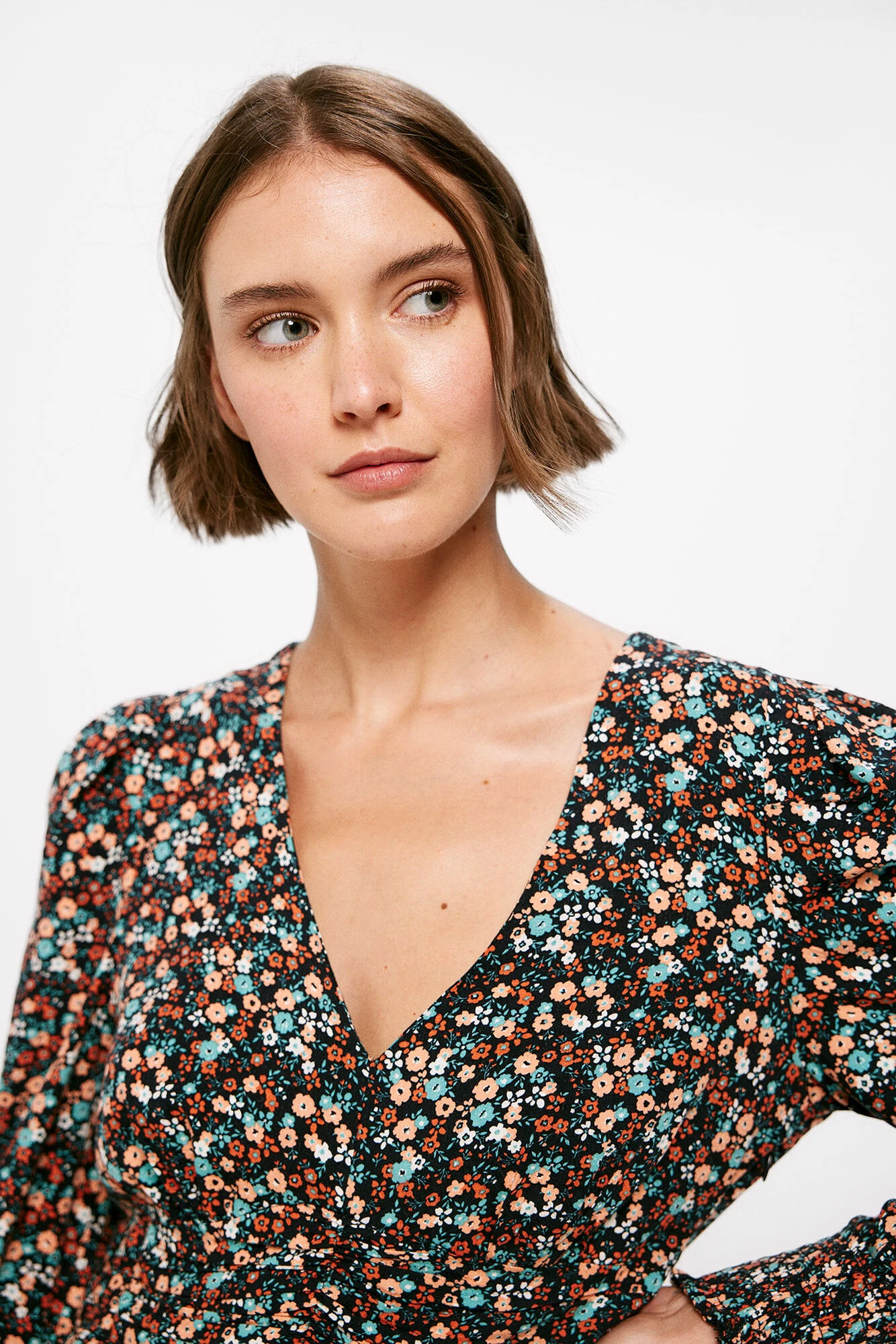 Women'secret Vestido Corto Entallado Estampado 2 Women'secret Vestido Corto Entallado Estampado – Image 2