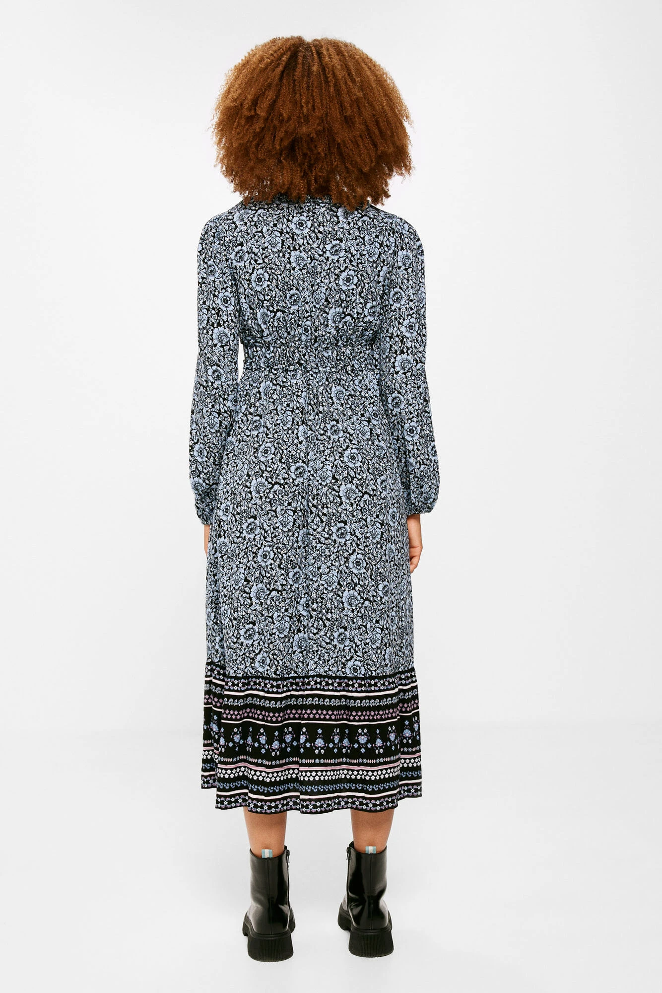 Women'secret Vestido Midi Flores Cenefas 2 Women'secret Vestido Midi Flores Cenefas – Image 2