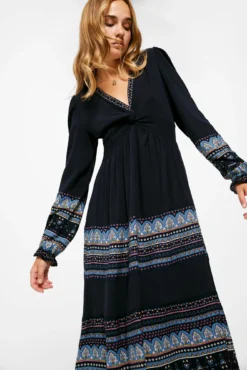 Women'secret Vestido Midi Cenefas Posicionales