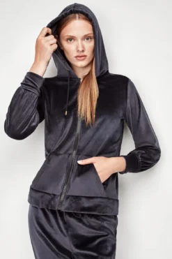 Women'secret Sudadera Terciopelo Negro