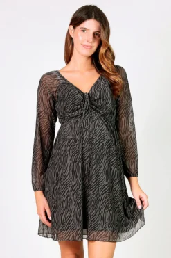Women'secret Vestido Estampado Maternity Con Frunces En Pecho