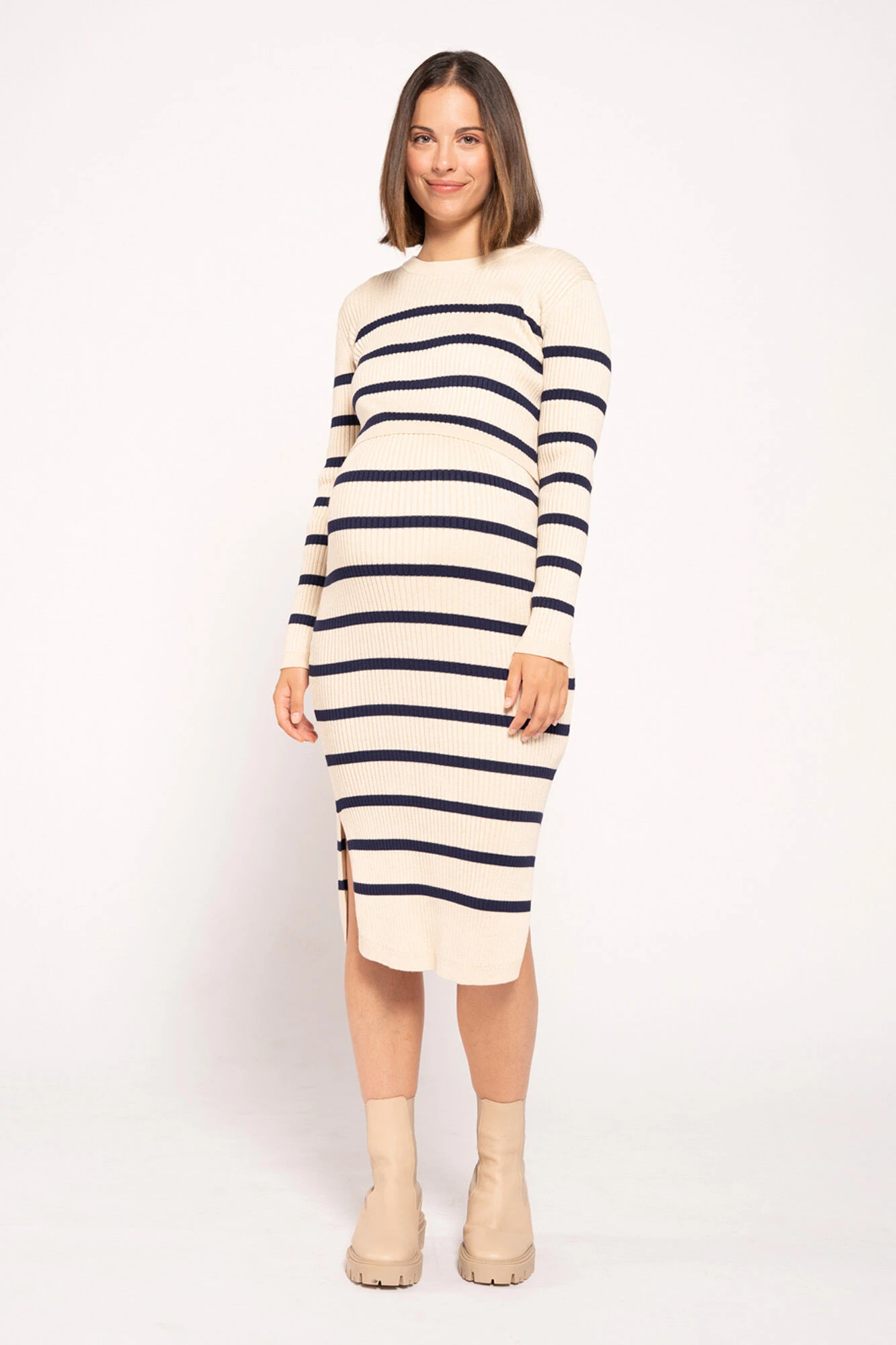 Women'secret Vestido Lactancia De Punto Con Rayas 2 Women'secret Vestido Lactancia De Punto Con Rayas – Image 2