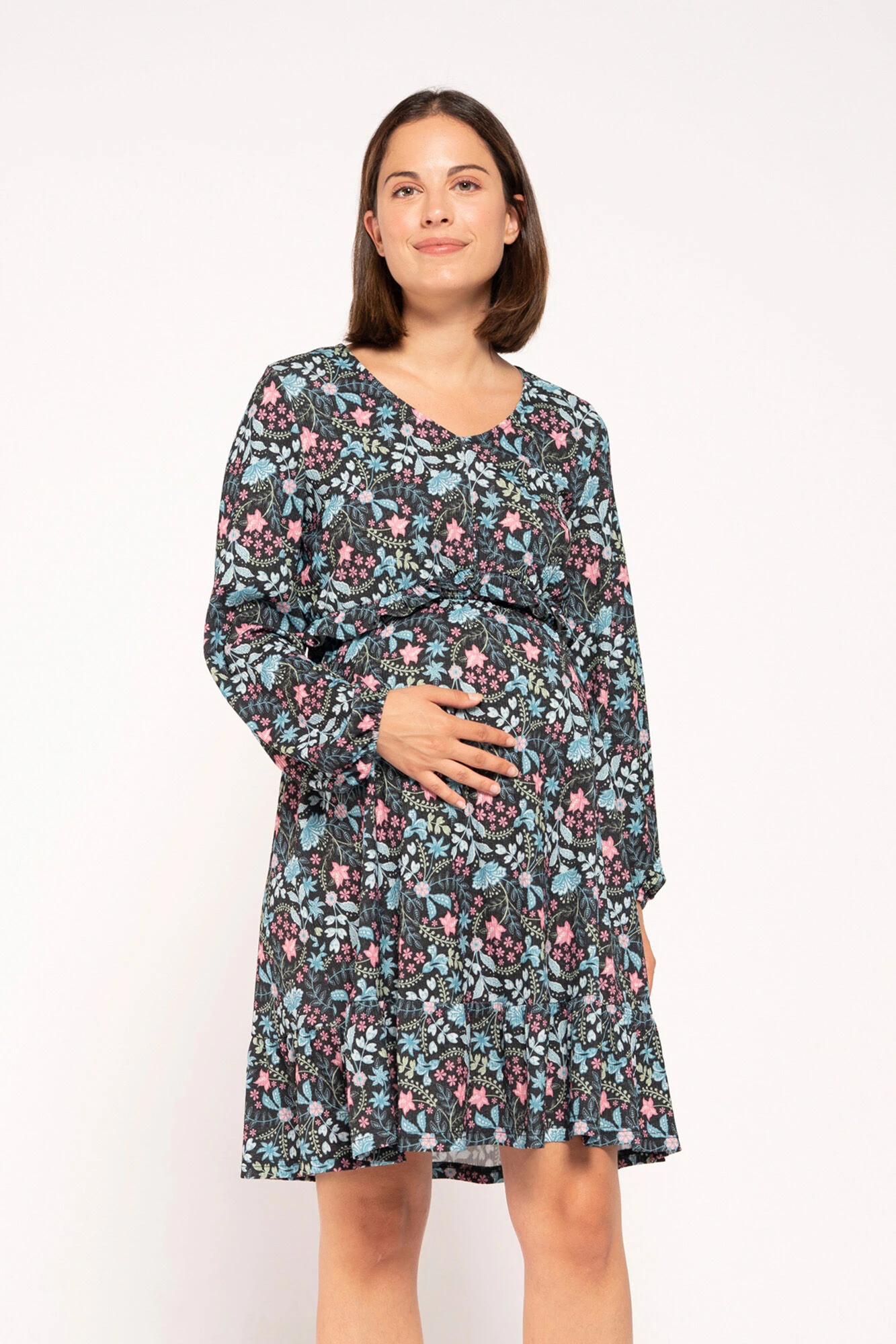 Women'secret Vestido Lactancia Estampado Con Smock 2 Women'secret Vestido Lactancia Estampado Con Smock – Image 2