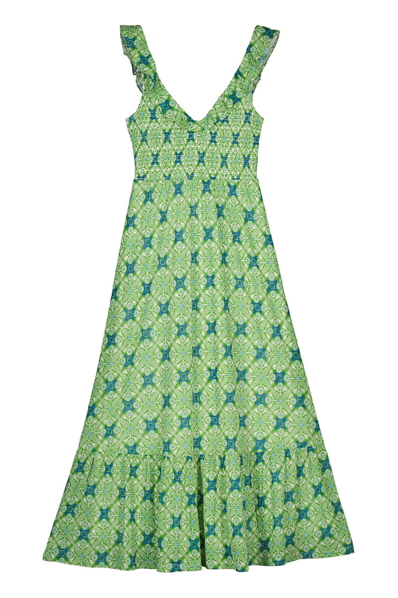 Women'secret Vestido Midi Estampado Nido De Abeja 6 Women'secret Vestido Midi Estampado Nido De Abeja – Image 6