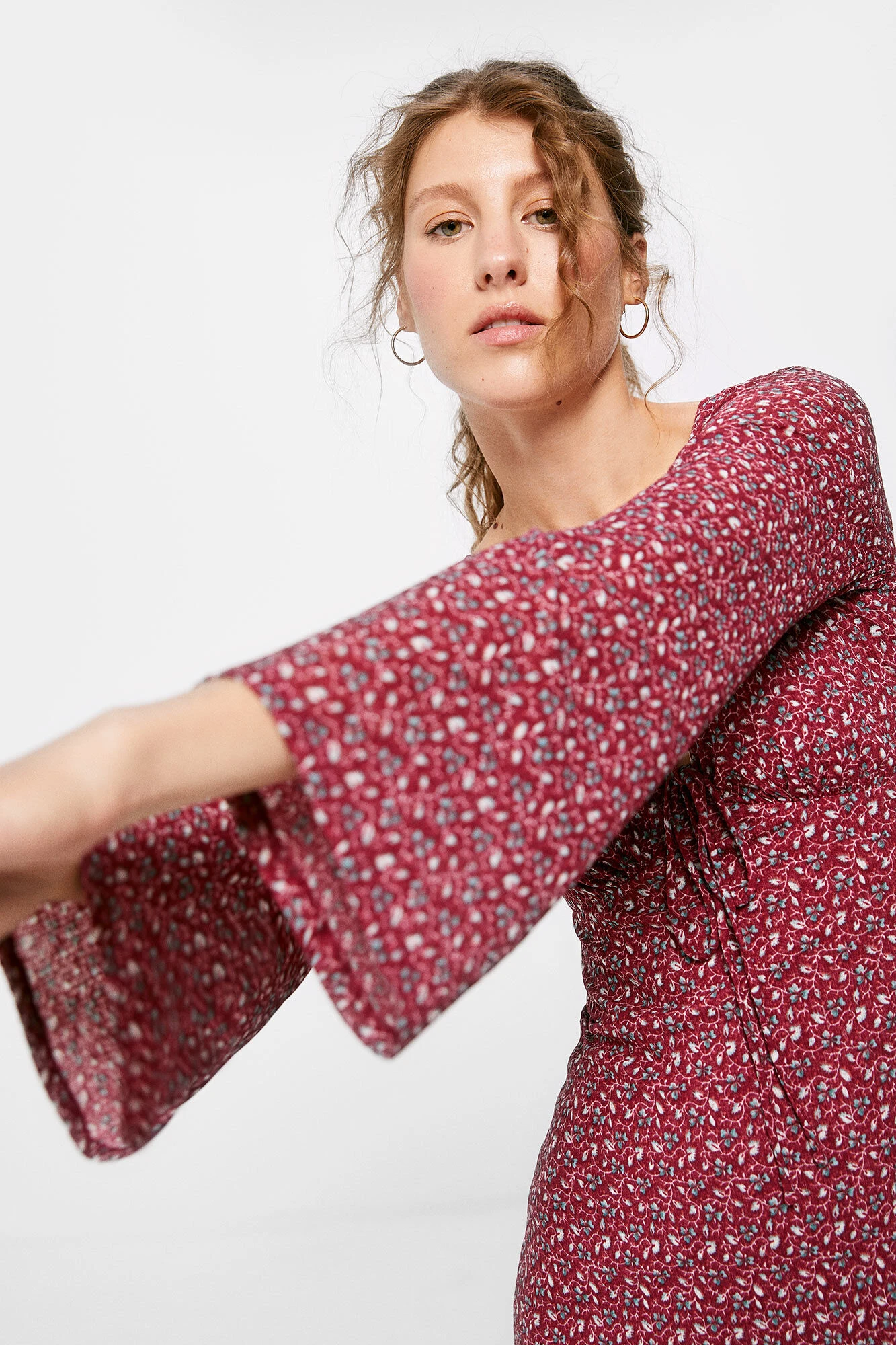 Women'secret Vestido Corto Manga Campana 2 Women'secret Vestido Corto Manga Campana – Image 2