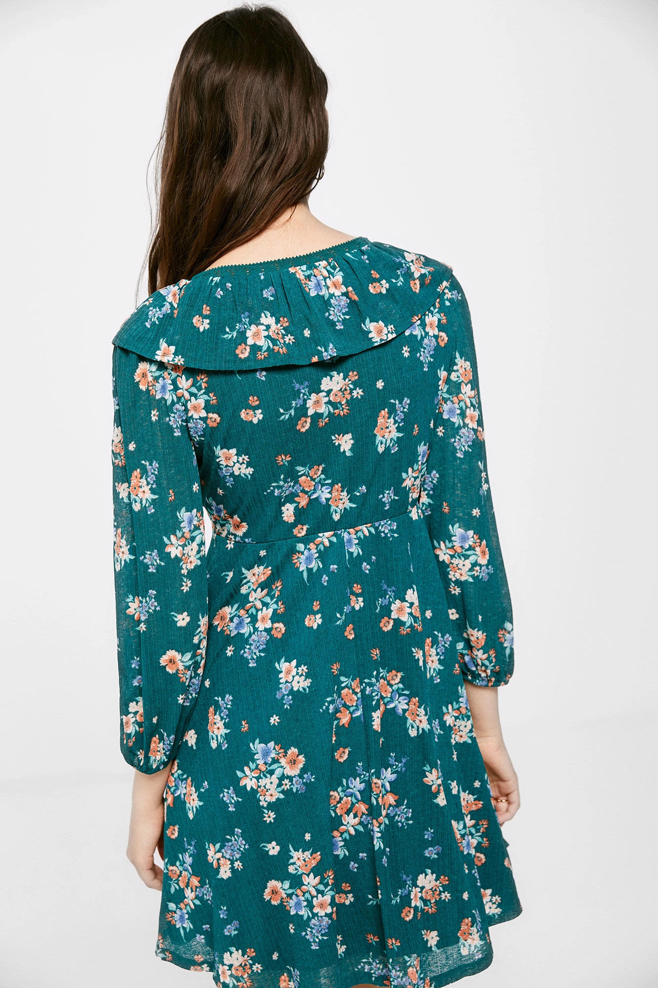 Women'secret Vestido Corto Escote Volante 4 Women'secret Vestido Corto Escote Volante – Image 4