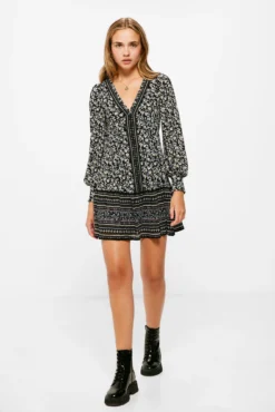 Women'secret Vestido Corto Flores Cenefas 7 Women'secret Vestido Corto Flores Cenefas -Women'secret Soldes Magasin P 895613310D1