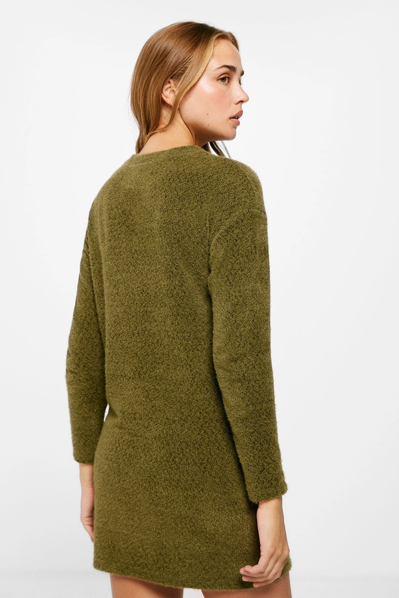 Women'secret Vestido Chenilla Botones Hombro 4 Women'secret Vestido Chenilla Botones Hombro – Image 4