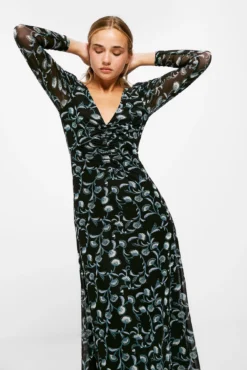 Women'secret Vestido Midi Gasa Estampado