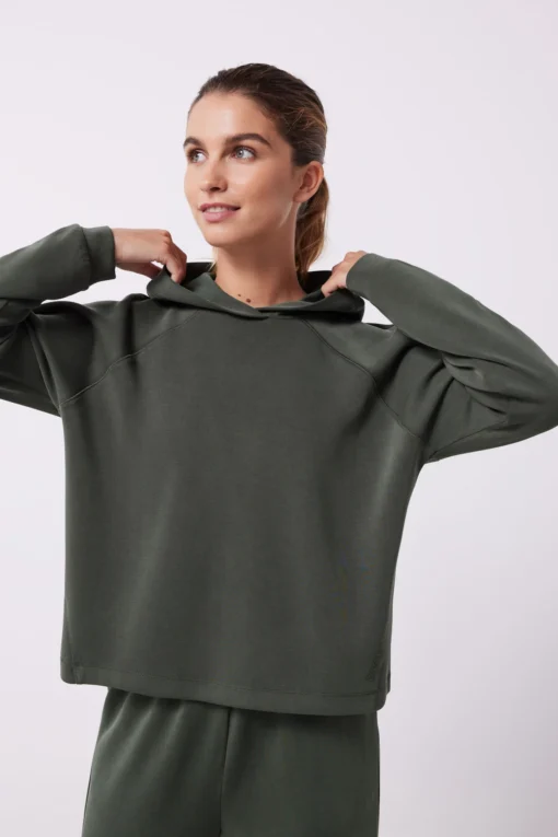 Women'secret Sudadera Capucha Tacto Suave Verde -Women'secret Soldes Magasin P 941603320FM